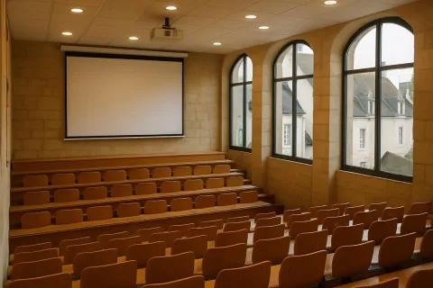 Auditorium de la médiathèque, gradins
